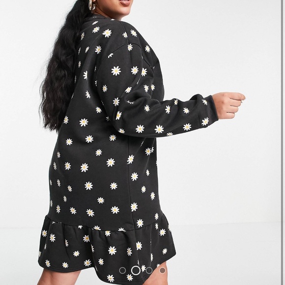Daisy Street Plus Mini Sweatshirt Dress - Picture 4 of 7